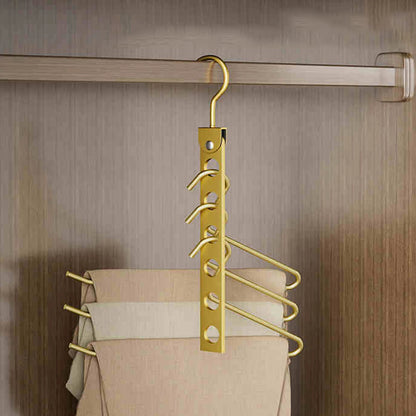 Closet hanger organizer detail view