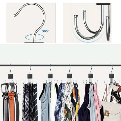 Multi-Functional Rotating Six-Claw Garment Hanger