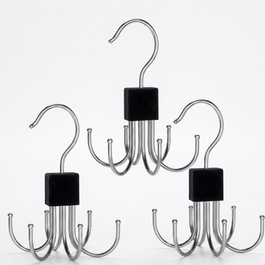 360° Rotating Closet Hook Organizer